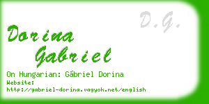dorina gabriel business card